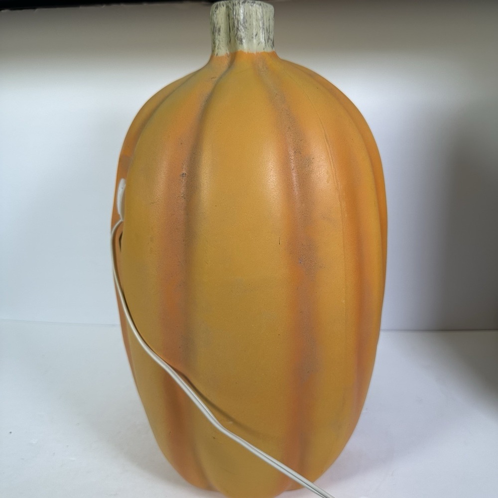 Vintage 16"Halloween Pumpkin Blow Mold Electric Light Scary Jack O Lantern Decor - Picture 6 of 8